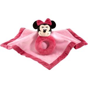 Minnie Mouse Security Blanket with Ring Rattle